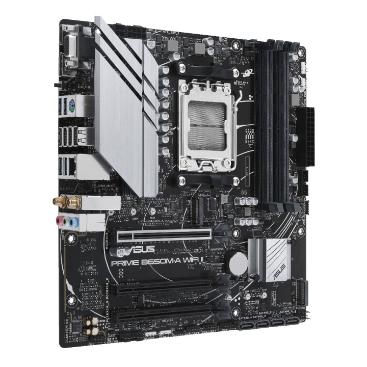 Дънна платка Asus PRIME B650M WI-FI II socket AM5, 4xDDR5, Aura Sync, PCIe 5.0 SSD Slot