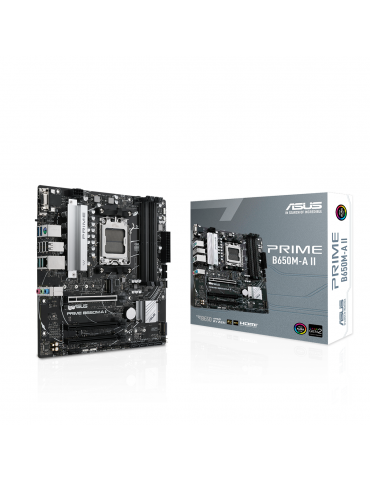 Дънна платка Asus PRIME B650M-A II socket AM5, 4xDDR5, Aura Sync, PCIe 5.0 M.2