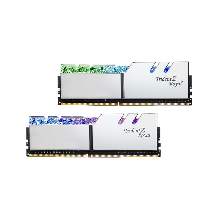 RAM памет G.SKILL 32GB(2x16GB) DDR4 PC4-28800 3600MHz CL16 Trident Z Royal - F4-3600C16D-32GTRSC