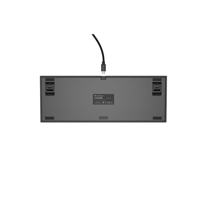 Механична геймърска клавиатура Genesis Thor 404 TKL Black RGB Backlight US Layout Yellow Switch - NKG-2069