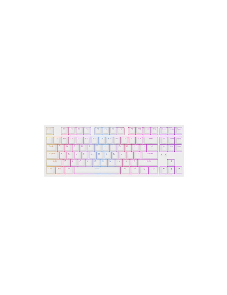 Механична геймърска клавиатура Genesis Thor 404 TKL White RGB Backlight US Layout Brown Switch - NKG-2072