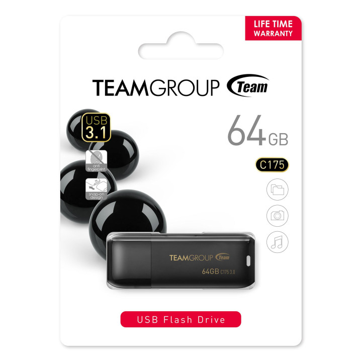 Флаш памет Team Group 64GB C175 USB 3.1 - TC175364GB01