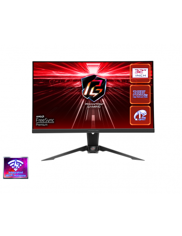 Монитор AsRock PG32QF2B 32" QHD (2560X1440) Flat VA, 165Hz, 1ms , 92% DCI-P3 , 2xHDMI, 1xDP, WiFi Antena, Freesync Premium