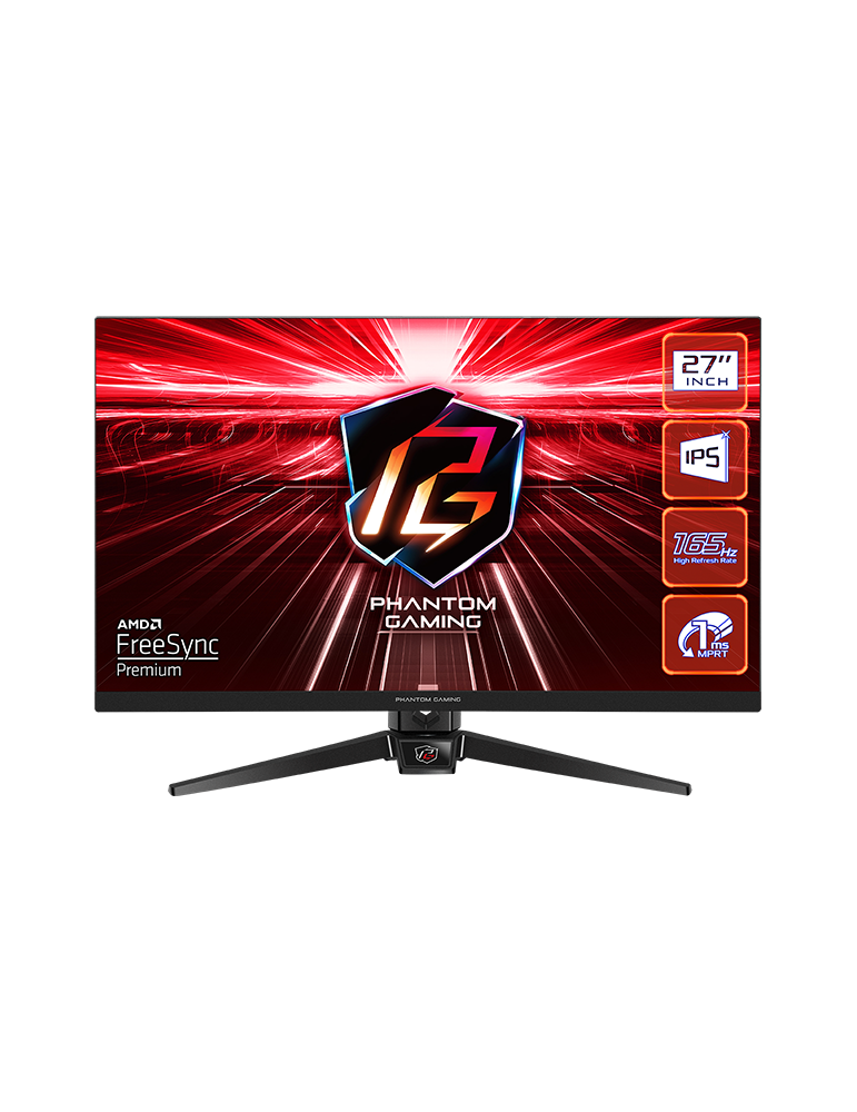 Монитор AsRock PG27FF1A, 27" FHD (1920x1080) IPS, 165Hz, 1ms, HDMI, DisplayPort AMD FreeSync