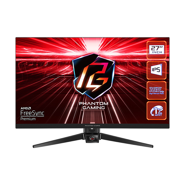 Монитор AsRock PG27FF1A, 27" FHD (1920x1080) IPS, 165Hz, 1ms, HDMI, DisplayPort AMD FreeSync