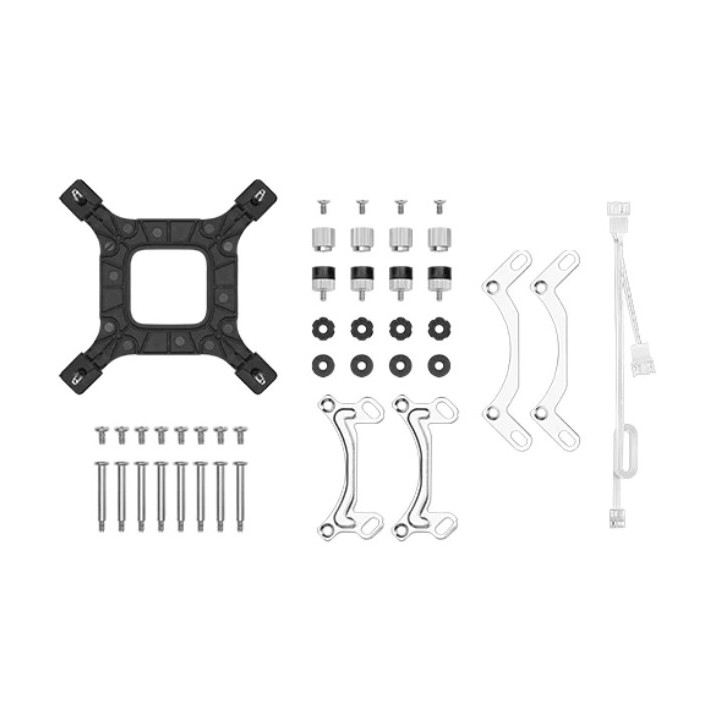 Водно охлаждане за процесор DeepCool LE520 WH, LGA 1700/AM5, aRGB - R-LE520-WHAMMN-G-1