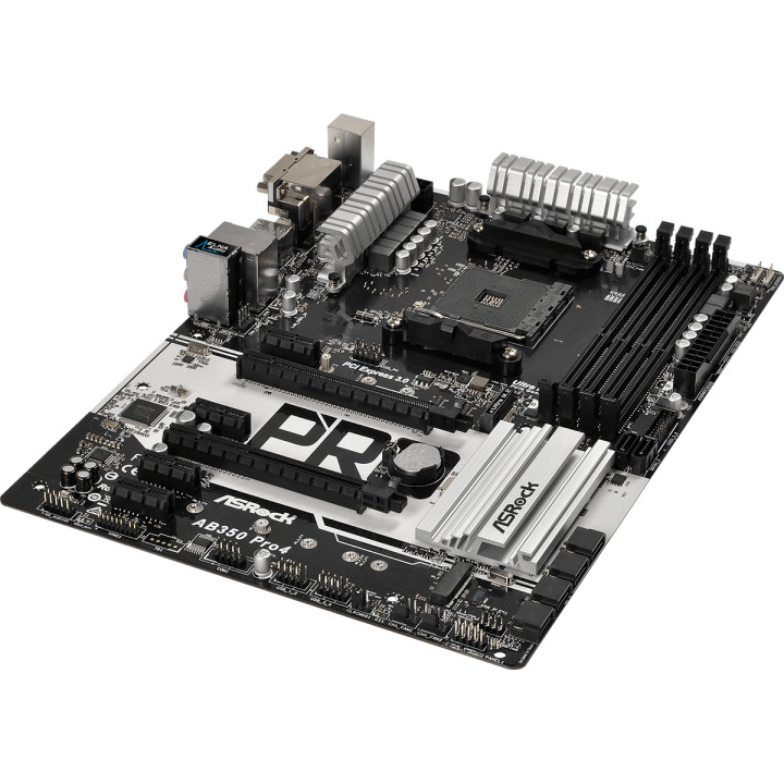 Дънна платка Asrock AB350 PRO4, сокет AM4