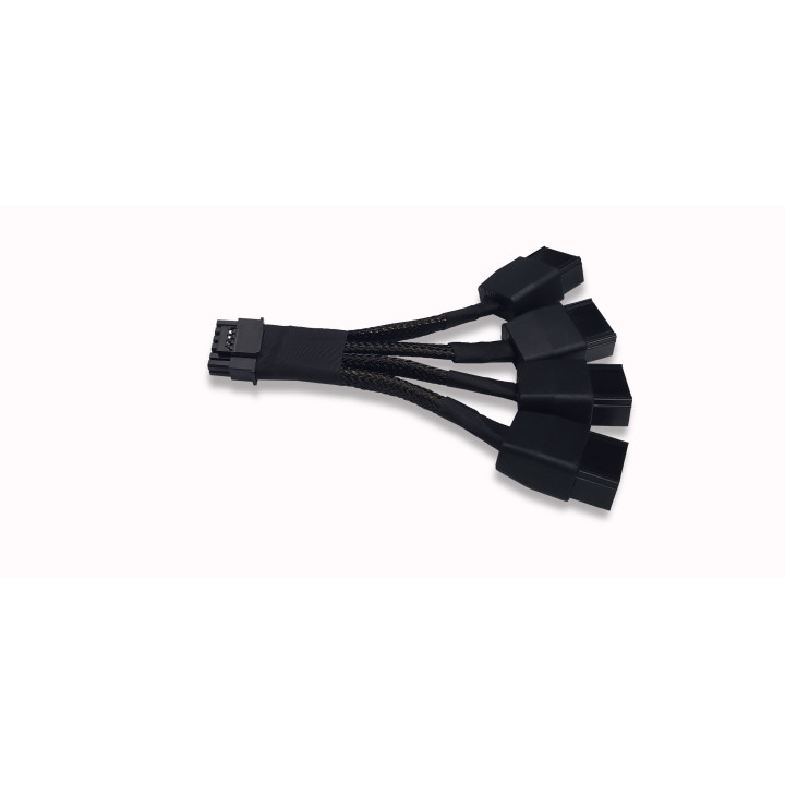 Преходник Makki Adapter 4xPCI-E 8pin to PCI-E Gen.5 12pin 12VHPWR - MAKKI-ADP-PCIE-G5-4X