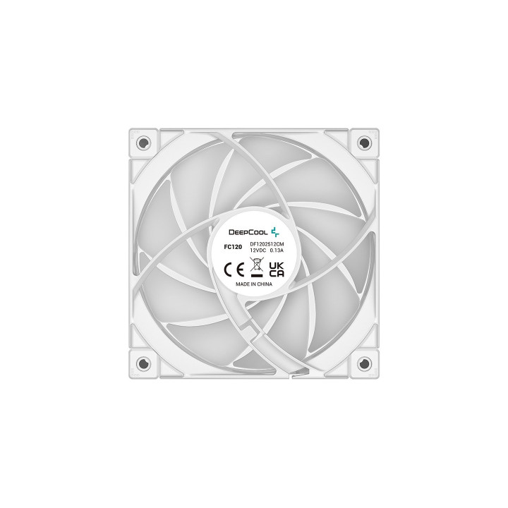 Комплект вентилатори DeepCool 3-in-1 - FC120 White, Addressable RGB - R-FC120-WHAMN3-G-1