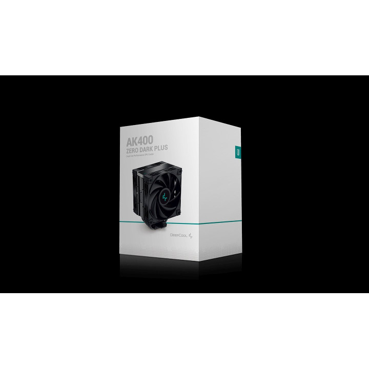 Охладител за процесор DeepCool AK400 Zero Dark Plus, Dual-Fan, LGA1700/AM5 - R-AK400-BKNNMD-G-1