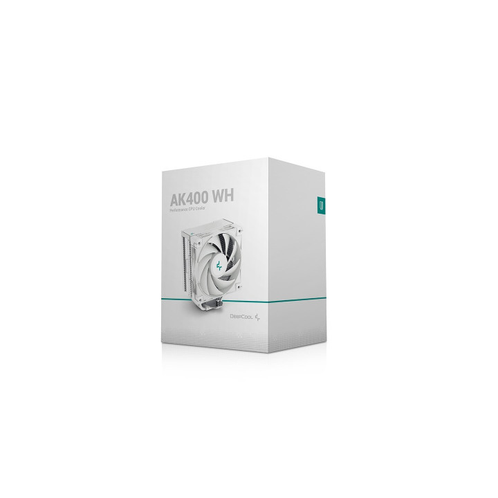 Охладител за процесор DeepCool AK400 White, LGA1700/AM5 - R-AK400-WHNNMN-G-1