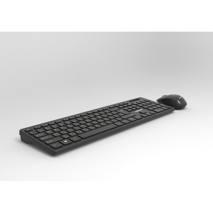 Безжичен комплект клавиатура и мишка Makki 2.4G BG low profile chocolate, БДС  - MAKKI-KB-KMX-C16