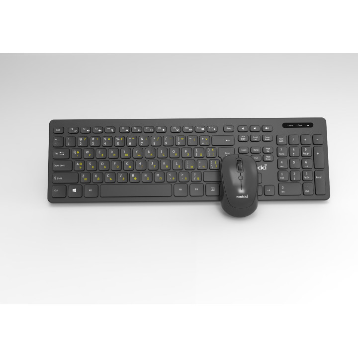 Безжичен комплект клавиатура и мишка Makki 2.4G BG low profile chocolate, БДС  - MAKKI-KB-KMX-C16
