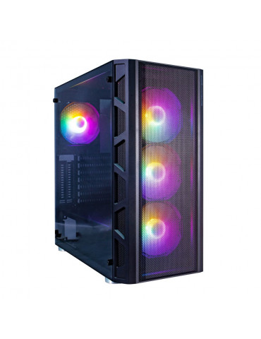 Кутия за компютър 1stPlayer Firebase XP-E RGB, ATX, с включени 4 вентилатора - XP-E-4F1