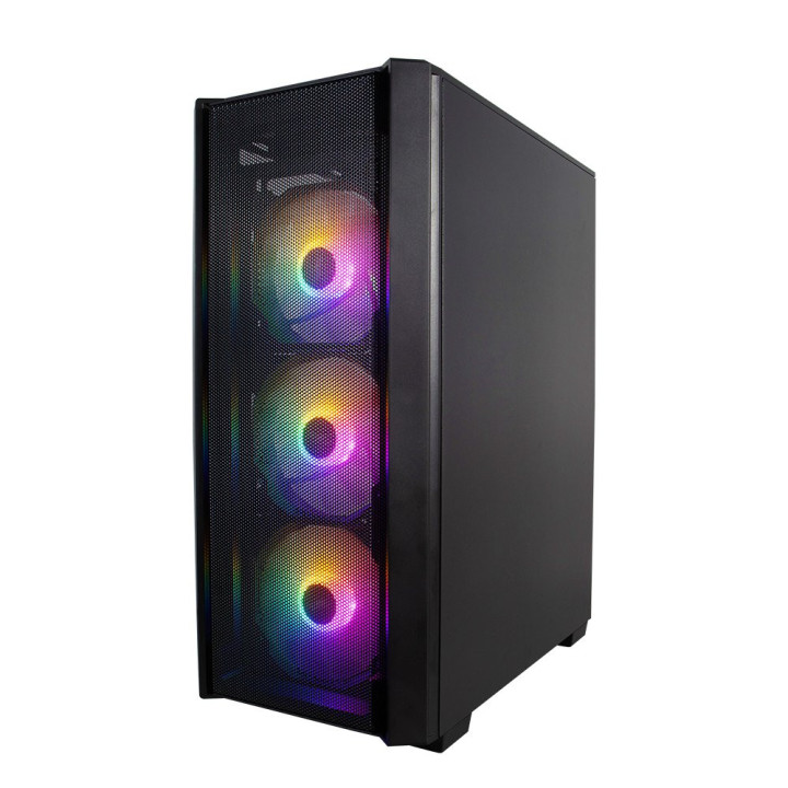 Кутия за компютър 1stPlayer Fire Dancing V4 RGB, ATX, с включени 4 вентилатора - V4-4F1
