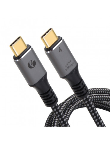 Кабел VCom USB4.0 Type-C/Type-C 20Gbps, 240W - CU521M-2m