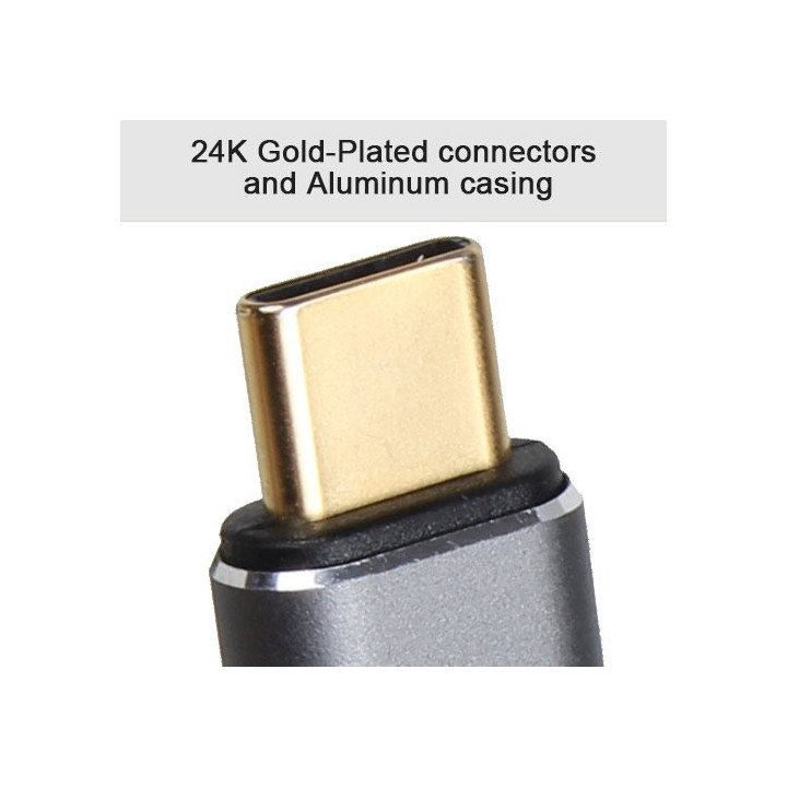 Кабел VCom USB4.0 Type-C/Type-C 40Gbps, 240W - CU541M-1.2m