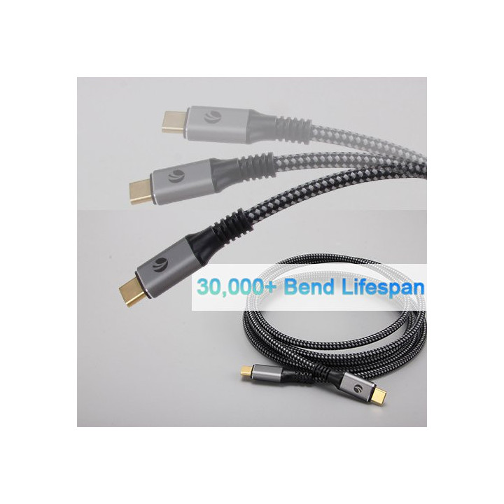 Кабел VCom USB4.0 Type-C/Type-C 40Gbps, 240W - CU541M-1.2m