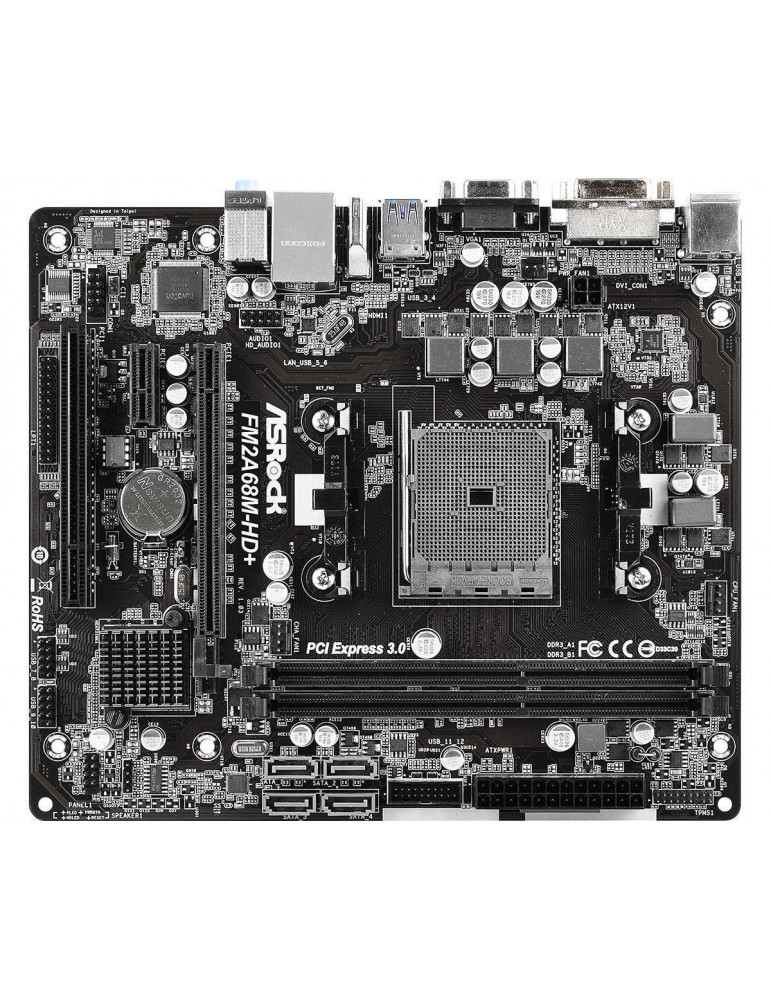 Дънна платка Asrock FM2A68M-HD , сокет FM2