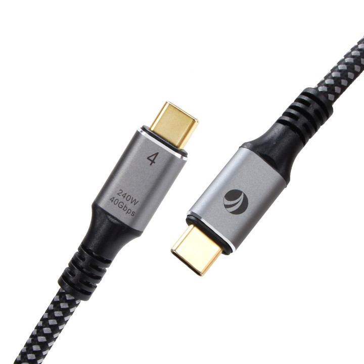 Кабел VCom USB4.0 Type-C/Type-C 40Gbps, 240W - CU541M-1.2m