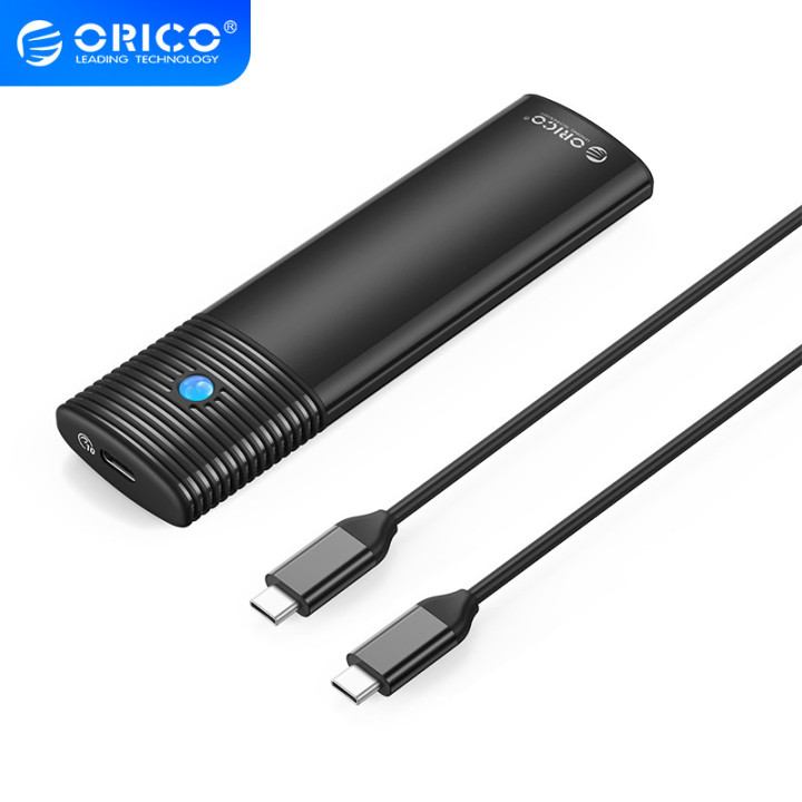 Външна кутия за диск Orico M.2 NVMe M/B key 10 Gbps Black - PWM2-G2-BK-EP
