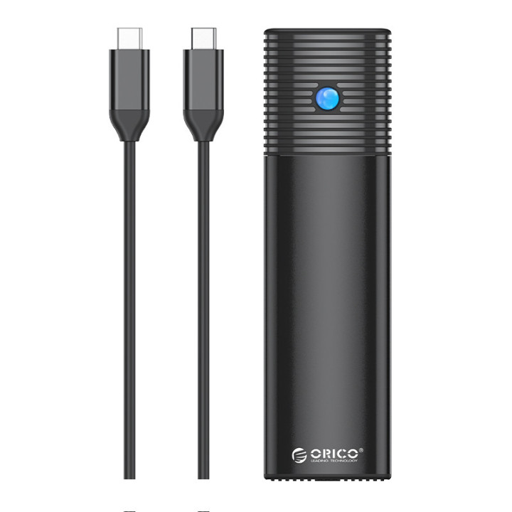Външна кутия за диск Orico M.2 NVMe M/B key 10 Gbps Black - PWM2-G2-BK-EP