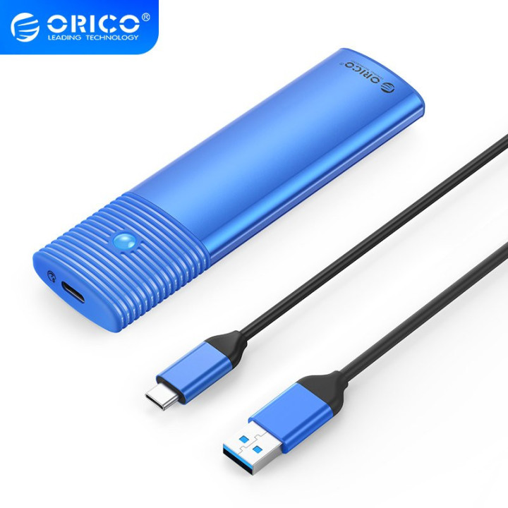 Външна кутия за диск Orico M.2 NGFF SATA M/B key Blue - PWM2-BL-EP