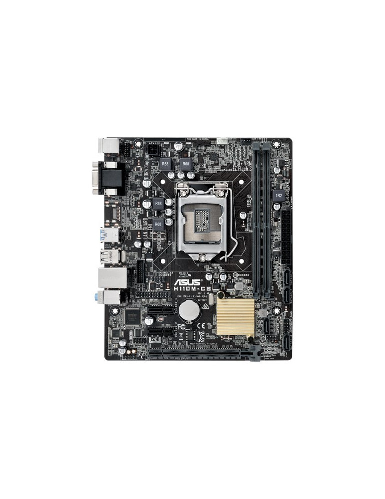 Дънна платка Asus H110M-CS/C/SI, сокет LGA1151