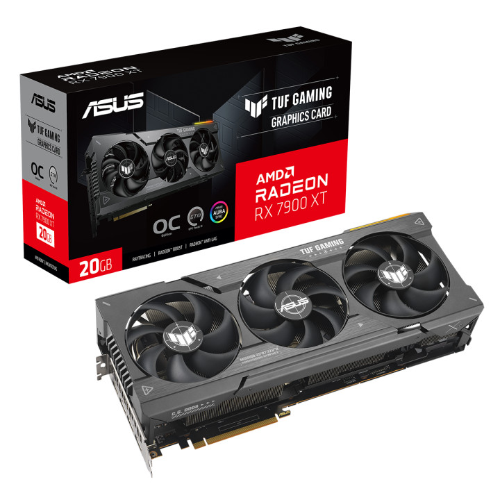 Видео карта Asus TUF Gaming Radeon RX 7900 XT OC Edition 20GB GDDR6 - TUF-RX7900XT-O20G-GAMING