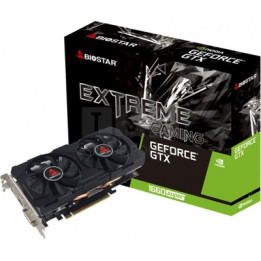 Видео карта BIOSTAR GeForce GTX 1660 SUPER 6GB GDDR6, 192 bit, DVI, DP, HDMI - VN1666SF69
