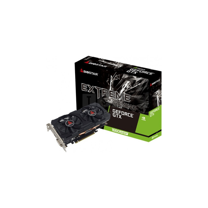 Видео карта BIOSTAR GeForce GTX 1660 SUPER 6GB GDDR6, 192 bit, DVI, DP, HDMI - VN1666SF69