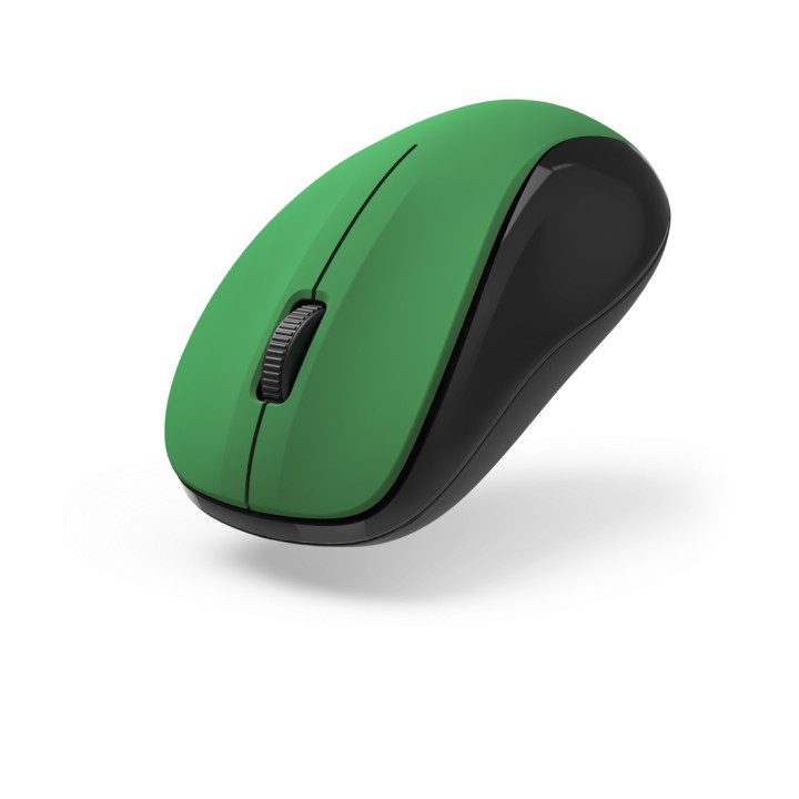 Безжична мишка Hama MW-300 V2, Оптична, 3 бутона, Тиха, USB, Зелен - HAMA-173024