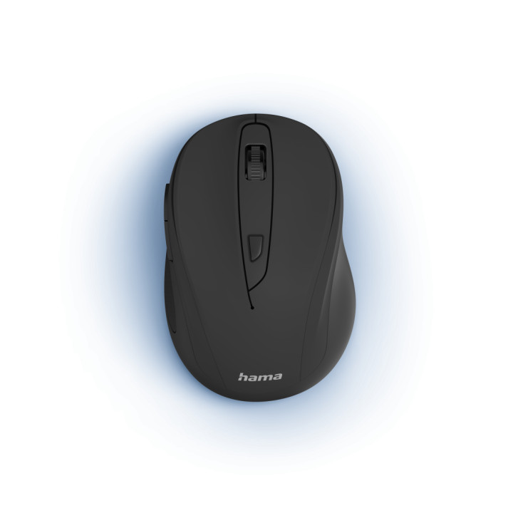 Безжична мишка Hama MW-400 V2 6-бутонна, ергономична, USB, черна - HAMA-173026