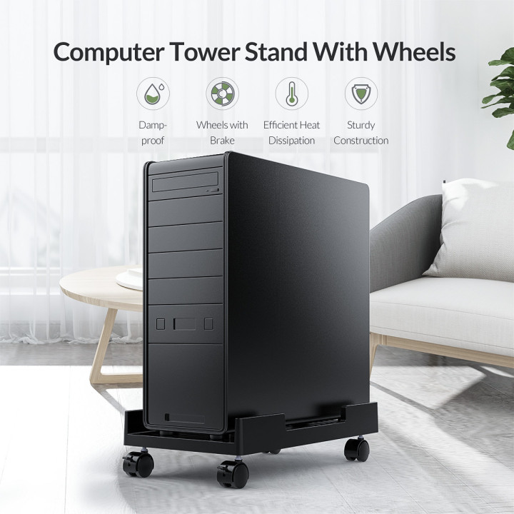 Поставка за компютър  Orico PC Stand, Computer Bracket, Water Restant, Black - CPB3-BK