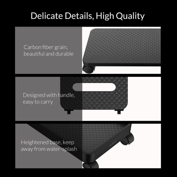 Поставка за компютър  Orico PC Stand, Computer Bracket, Water Restant, Black - CPB1-BK