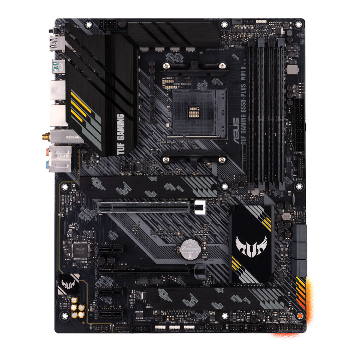 Дънна платка Asus TUF GAMING B550-PLUS WIFI II AM4, 4xDDR4, Aura Sync, PCIe 4.0