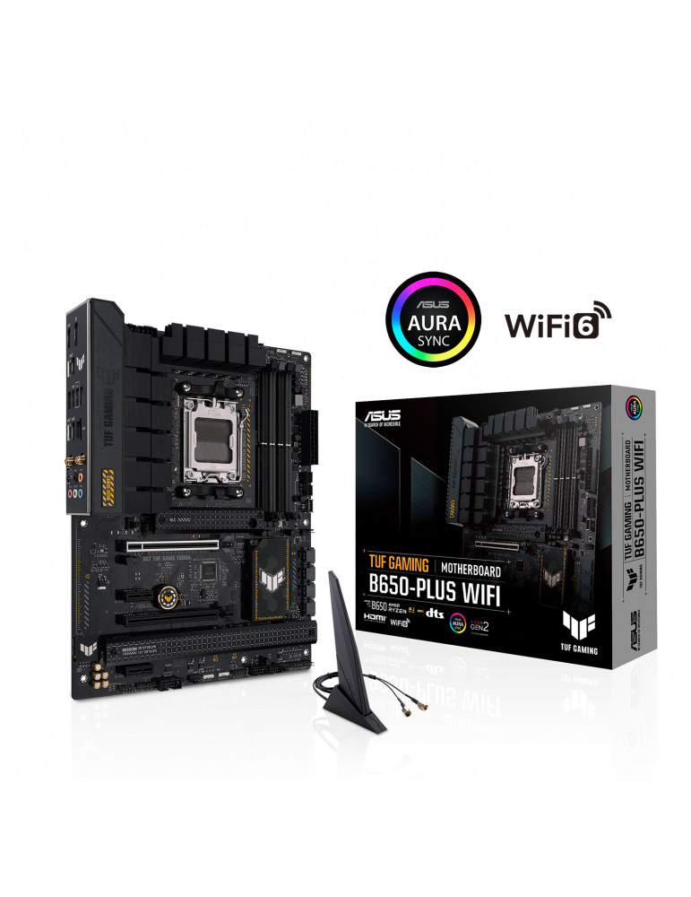 Дънна платка Asus TUF GAMING B650-PLUS WIFI AM5, 4xDDR5 PCIe 4.0