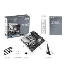 Дънна платка Asus PRIME B760M-A WIFI D4, LGA 1700, mATX, 4xDDR4, 2xM.2 Gen4, WiFi 6