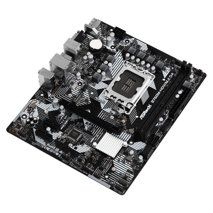 Дънна платка AsRock B760M-HDV M.2, LGA1700, DDR4, ATX