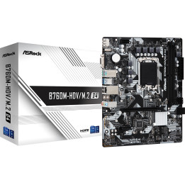 Дънна платка AsRock B760M-HDV M.2, LGA1700, DDR4, ATX