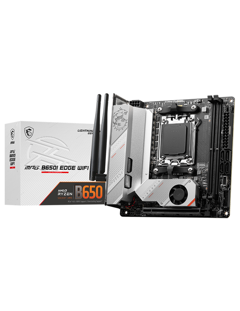 Дънна платка MSI MPG B650I EDGE WIFI, m-ITX, AM5, DDR5