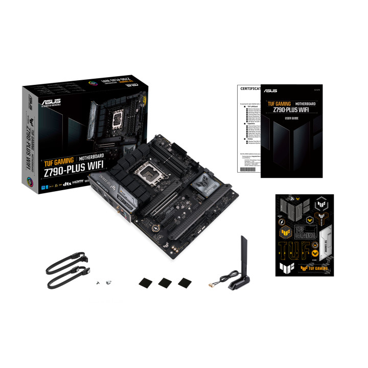 Дънна платка Asus TUF GAMING Z790-PLUS WIFI, LGA 1700, 4xDDR5, PCIe 5.0, ATX, Wi-Fi 6, AURA Sync RGB