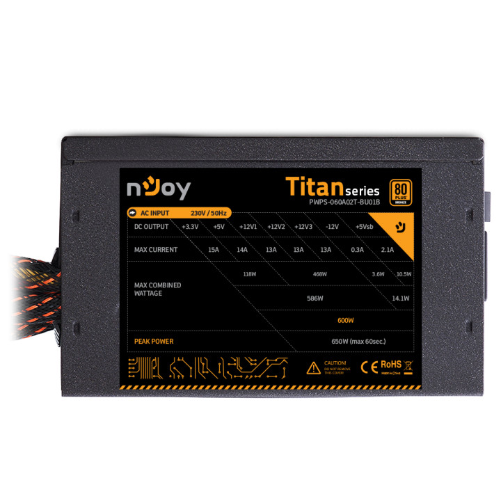 Захранване 600W nJoy Titan 600