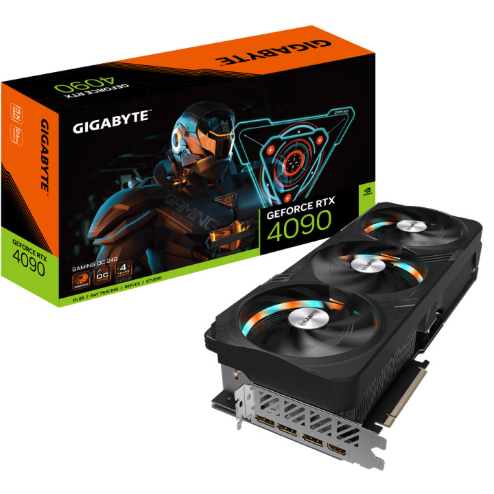 Видео карта Gigabyte GeForce RTX 4090 GAMING OC 24GB GDDR6X - GA-VC-N4090GAMING-OC24GD