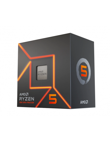 Процесор AMD RYZEN 5 7600 6-Core 3.8 GHz, 5.1 GHz Turbo, 32MB, 65W, AM5, BOX - 100-100001015BOX