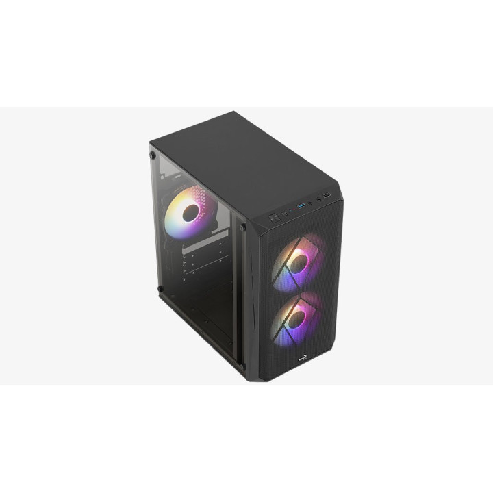 Кутия за компютър AeroCool CS-107-A-BK-v2 mATX, с 3 вентилатора - ACCS-PC14032.11