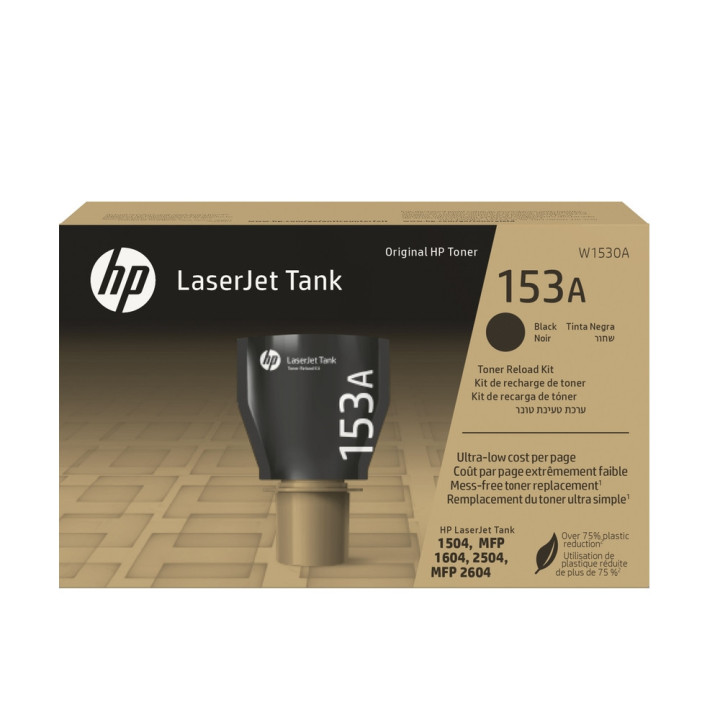 HP 153A Black Original LaserJet Tank Toner Reload Kit - W1530A