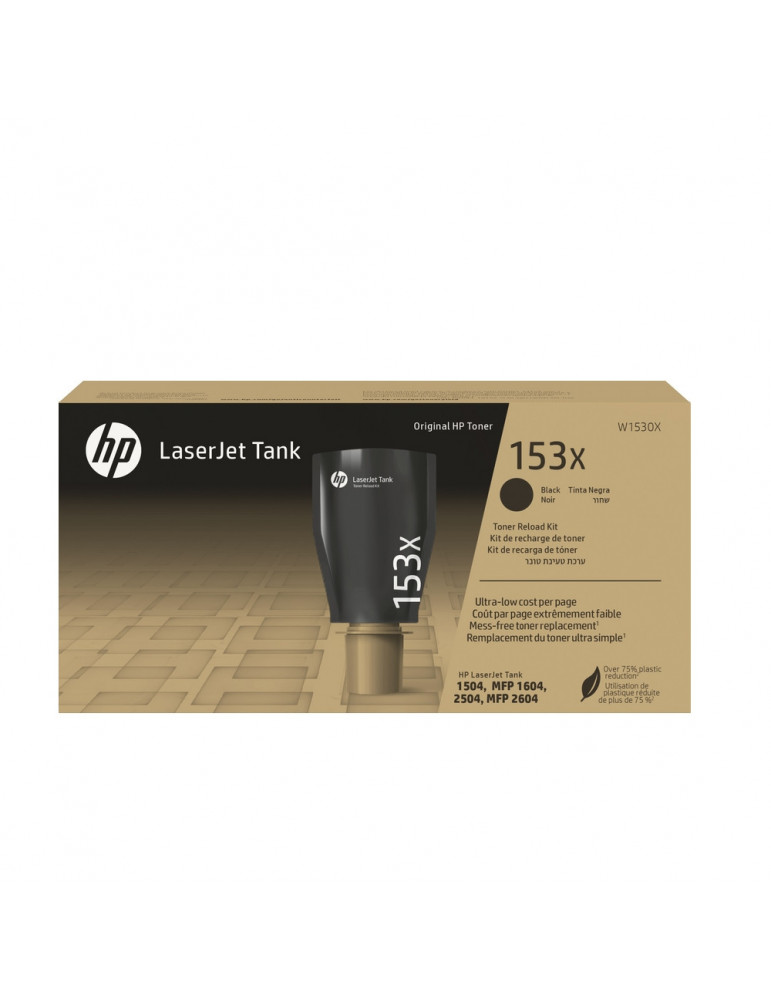 HP 153X Black Original LaserJet Tank Toner Reload Kit - W1530X