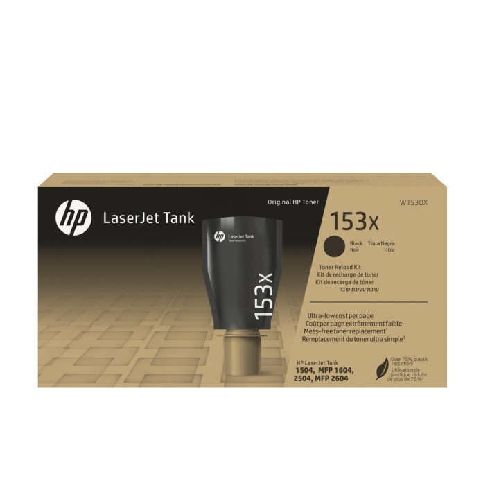 HP 153X Black Original LaserJet Tank Toner Reload Kit - W1530X