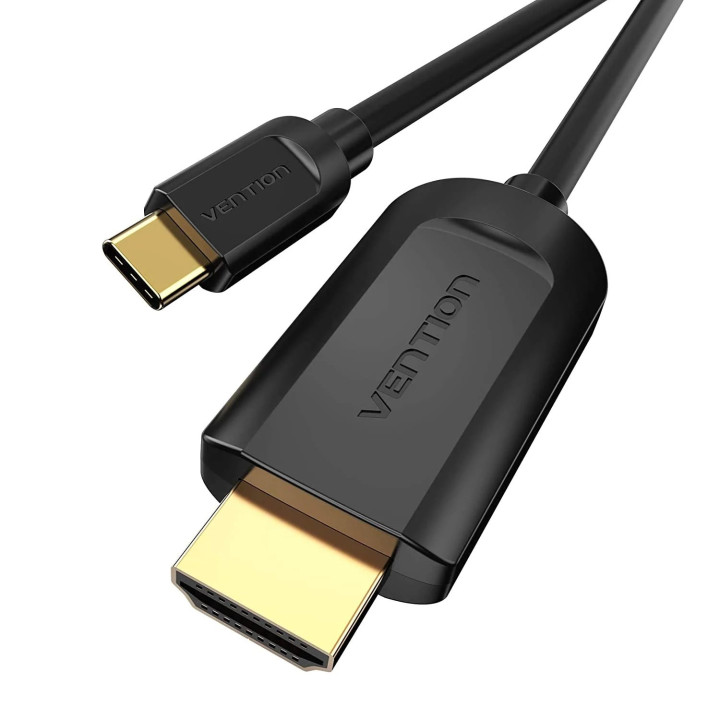 Кабел Vention Type-C to HDMI - 2.0m 4K Black - CGUBH